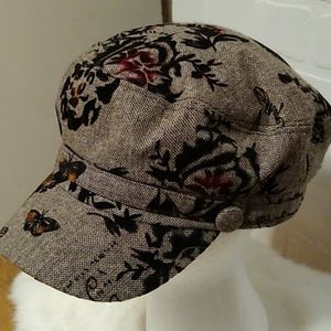 Newsboy Cap Black and Gray